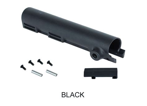 Aero Precision Enhanced Receiver Extension Buffer Tube Assembly 6-Position Mil-Spec Diameter M5 LR-308 Carbine Aluminum Black. . Carbine buffer tube cover